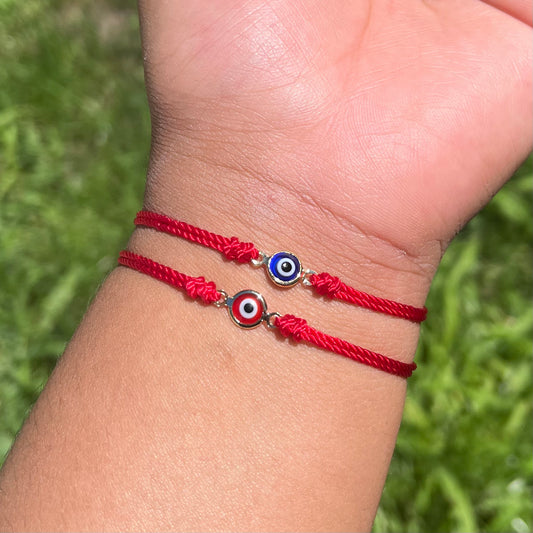 Simple evil eye red bracelet